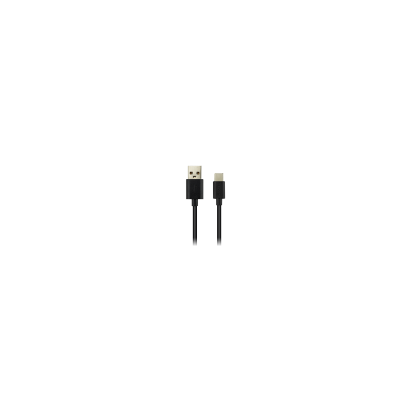 CANYON UC-2 Type C USB 2.0 standard cable, Power & Data output, 5V 1A, OD 3.2mm, PVC Jacket, 2m, black, 0.036kg