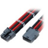 GELID 8pin EPS Power extension cable 30cm individually sleeved RED/BLACK, 18 AWG