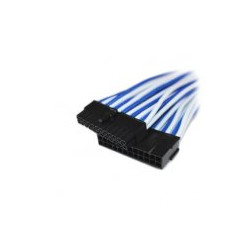 GELID 24pin Power extension cable 30cm individually sleeved BLUE/WHITE, 18 AWG