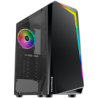 Vortex EN46171, ATX/M-ATX/Mini ITX, USB3.0x1+USB2.0x2, Rainbow LED Front Panel, Left Tempered Glass, Rear SYNC XCR120 Fan