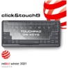 Prestigio Click&Touch 2, wireless multimedia smart keyboard with touchpad embedded into keys, auto-switch between keyboard and t