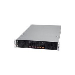 Supermicro assembled server based on SYS-220GP-TNR, 2x ICX 4310 CPU, 4x 32GB DDR4, 2x SSD 2.5" NVMe PCIe4 960GB, AOC-S3908L-H8IR