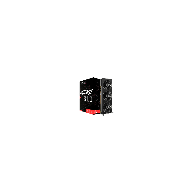 XFX AMD Video Card RX-7900XT Speedster MERC310 Black 20GB GDDR6 320bit, 2560 MHz / 20Gbps, 3x DP, 1x HDMI, 3 fan, 2 slot