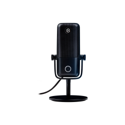 ELGATO Wave:1, Premium USB Condenser Microphone and Digital Mixing Solution, Anti-Clipping Technology, Tactile Mute, Streaming a