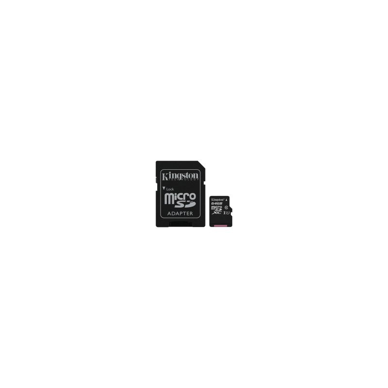Kingston 64GB micSDXC Canvas Select Plus 100R A1 C10 Card + ADP, EAN: 740617298697