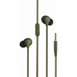Слушалки Sportline 3.5mm Wired тапи/ Army Green