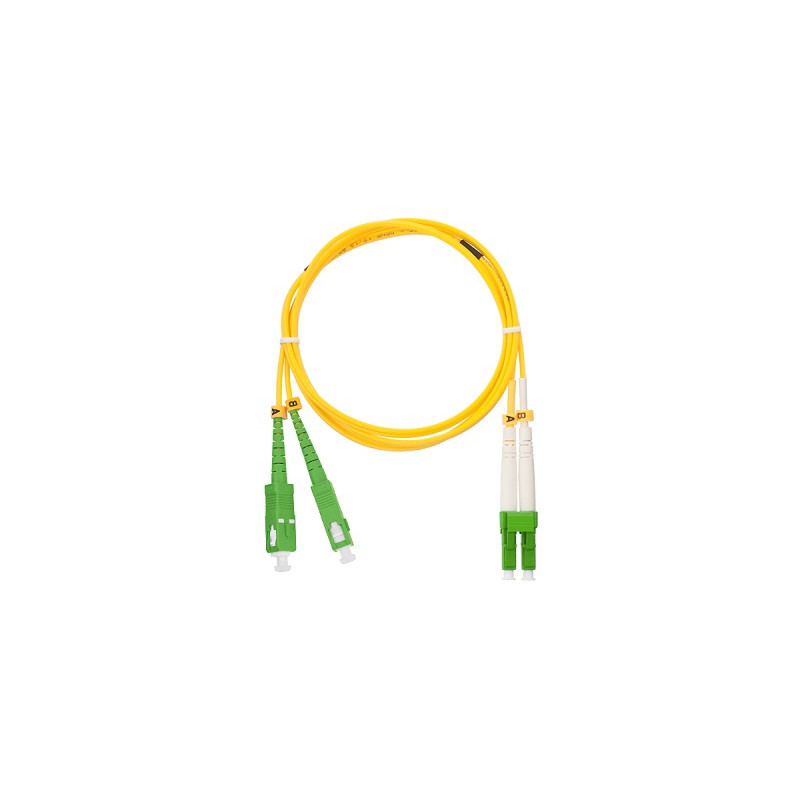 NIKOMAX Оптична пач корда 1 метър SC/APC – LC/APC,NMF-PC2S2C2-SCA-LCA-001