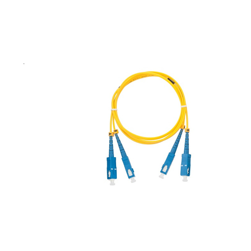 NIKOMAX Оптична пач корда 1 метър SC/UPC – LC/UPC, NMF-PC2S2C2-SCU-LCU-001